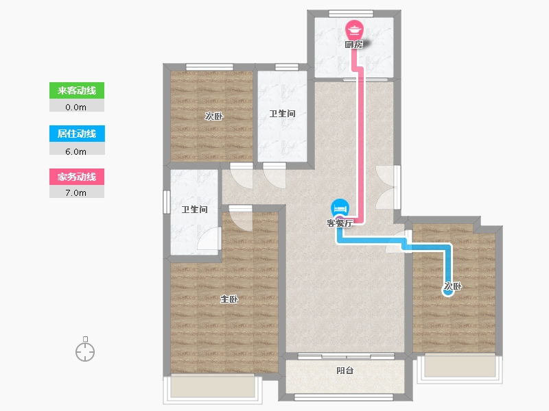 山东省-聊城市-壹号院-100.00-户型库-动静线