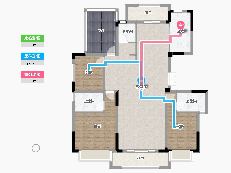 湖北省-武汉市-城投四新之光-145.95-户型库-动静线