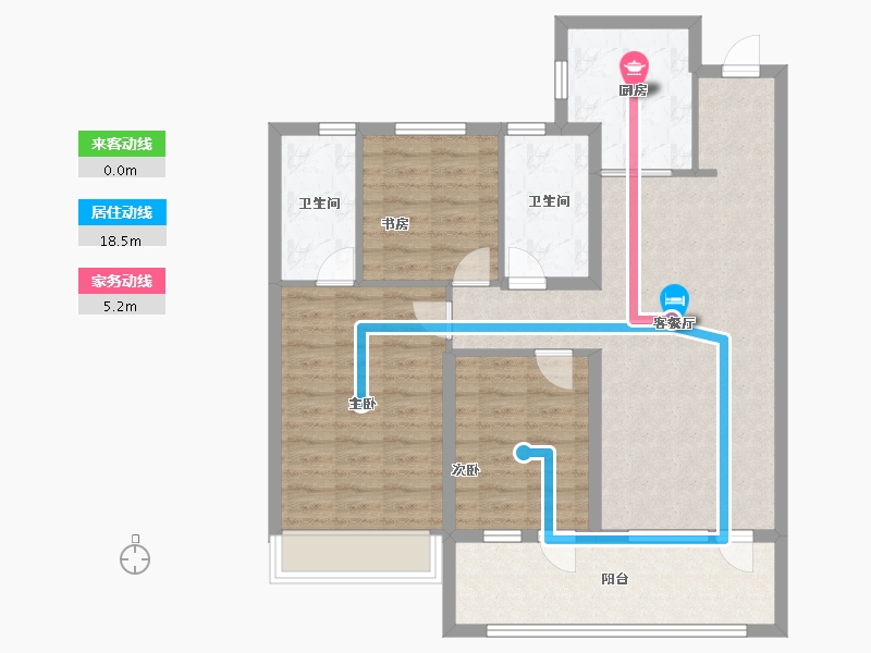 山东省-青岛市-华新园·央和府-92.00-户型库-动静线