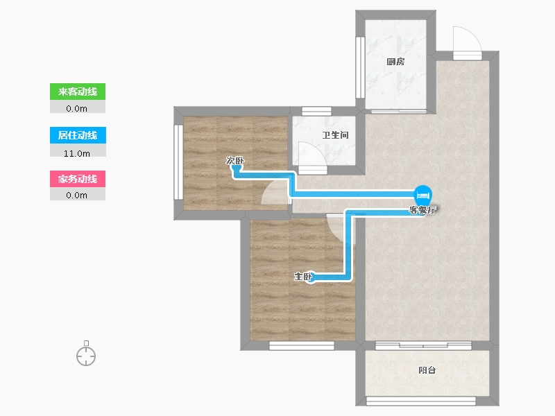 四川省-宜宾市-鑫洋·天著-53.28-户型库-动静线