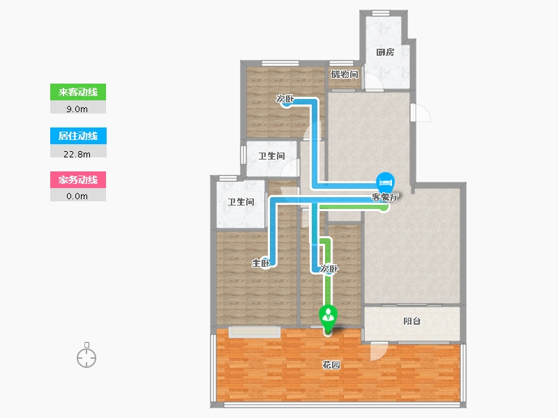 江苏省-南京市-东方龙湖湾东湖苑-108.21-户型库-动静线