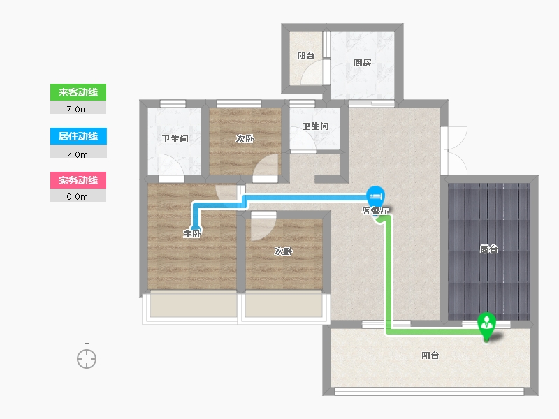 四川省-宜宾市-南屏之星-78.80-户型库-动静线