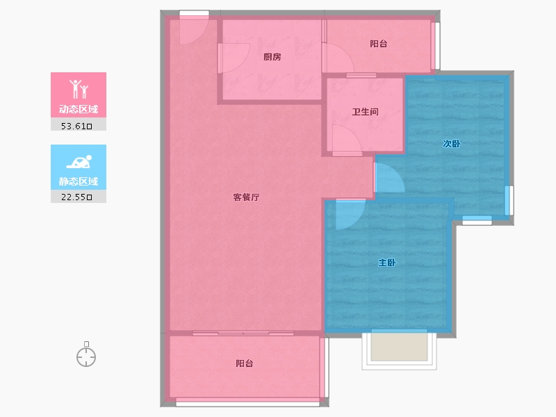 四川省-成都市-锦绣光华-67.00-户型库-动静分区