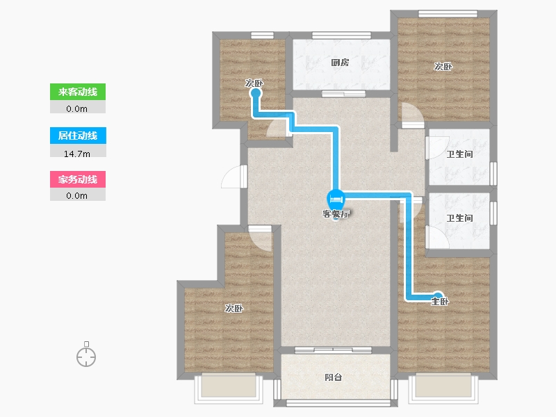 山东省-聊城市-阳谷贵和园小区-103.96-户型库-动静线