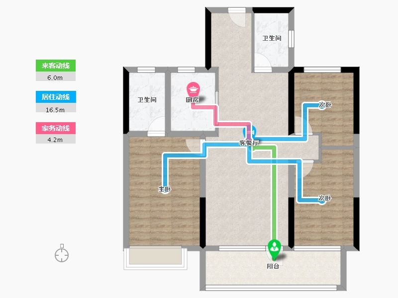 山东省-聊城市-莘县汇丰·陶然居-91.82-户型库-动静线