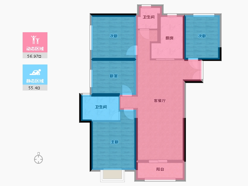 河南省-开封市-圣桦城-100.00-户型库-动静分区