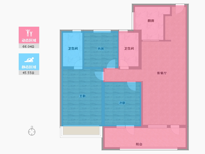 山东省-青岛市-华新园·央和府-100.00-户型库-动静分区