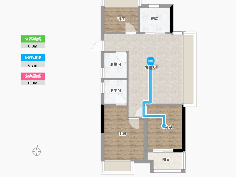 浙江省-杭州市-悦荣湾-87.00-户型库-动静线