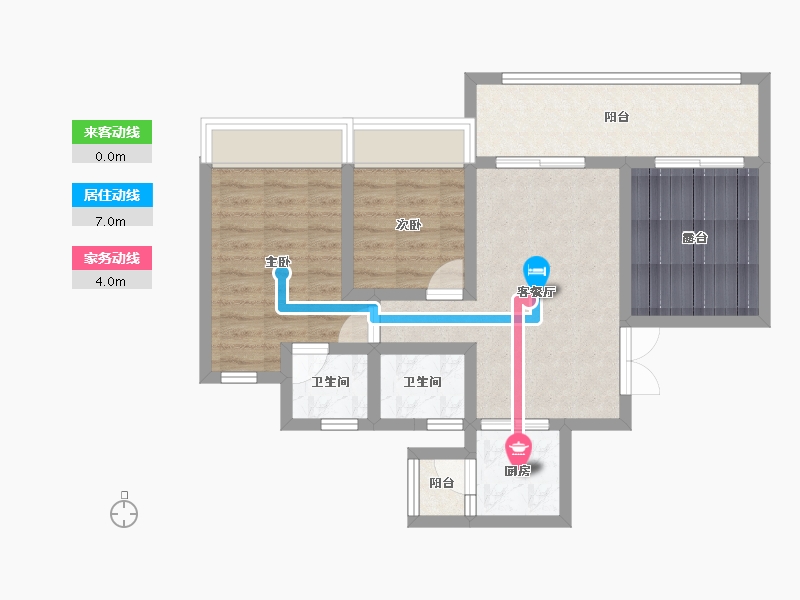 四川省-宜宾市-南屏之星-68.01-户型库-动静线