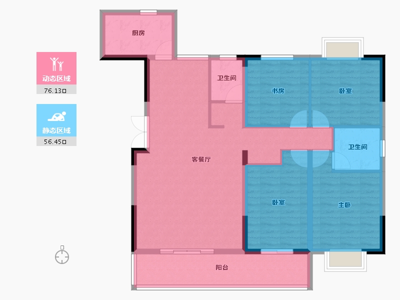 江西省-萍乡市-汇恒·萍湖湾-120.00-户型库-动静分区