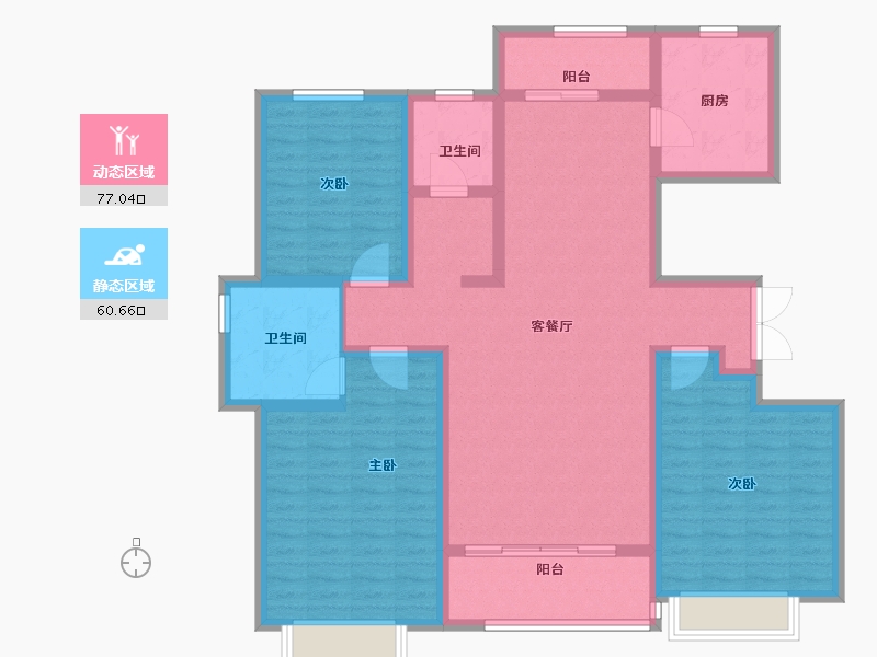 山东省-滨州市-莲池水岸·怡馨苑-123.20-户型库-动静分区