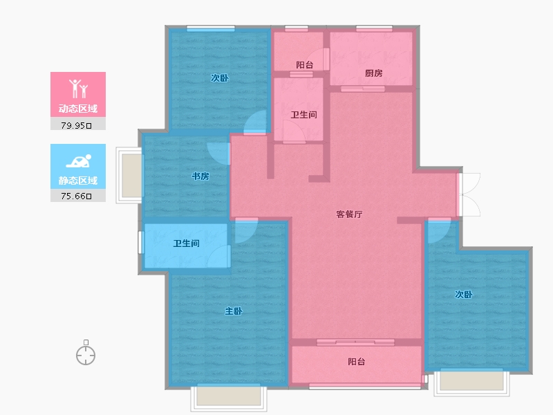 山东省-滨州市-莲池水岸·怡馨苑-139.60-户型库-动静分区