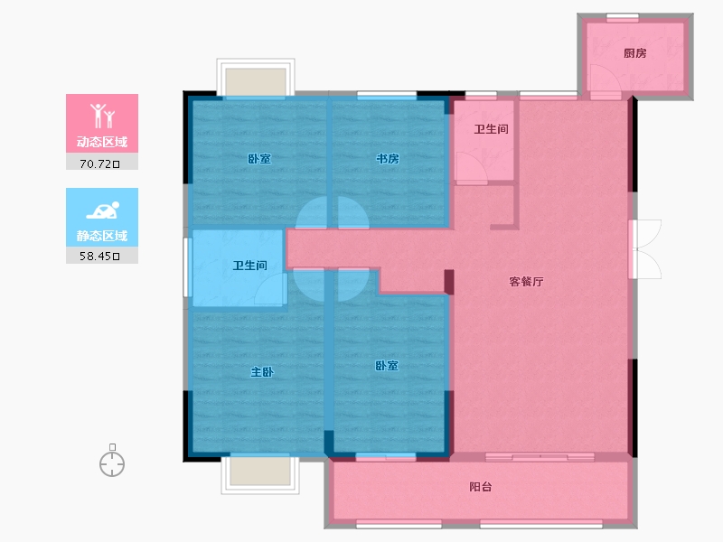 江西省-萍乡市-汇恒·萍湖湾-117.00-户型库-动静分区