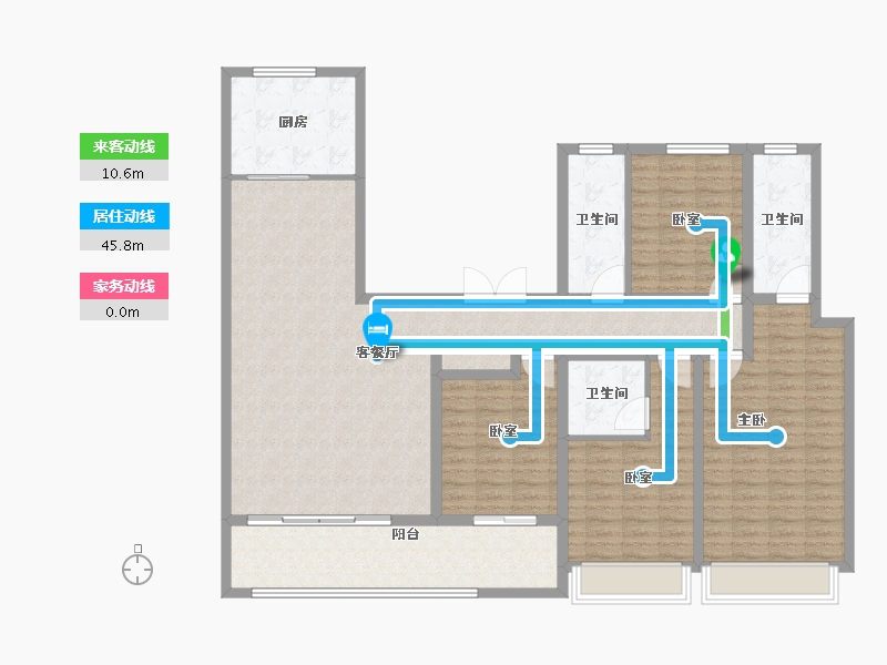 山东省-菏泽市-佳和桃李春风-148.00-户型库-动静线