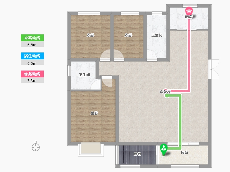 河南省-漯河市-坤恒·金色年华-109.59-户型库-动静线