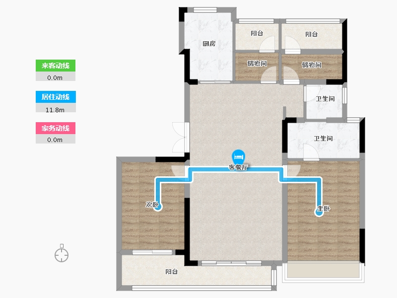 广东省-广州市-保利湖光悦色-113.61-户型库-动静线