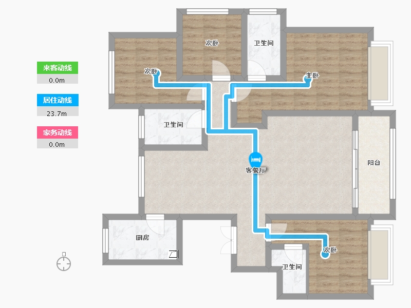 河北省-石家庄市-润江翡丽公馆-100.00-户型库-动静线