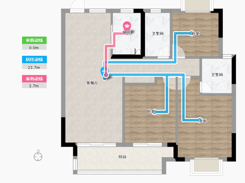 江西省-赣州市-海玥·天境-84.00-户型库-动静线