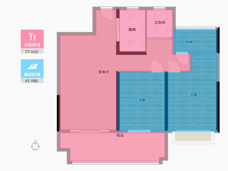 安徽省-六安市-振兴·文禾赋-109.00-户型库-动静分区