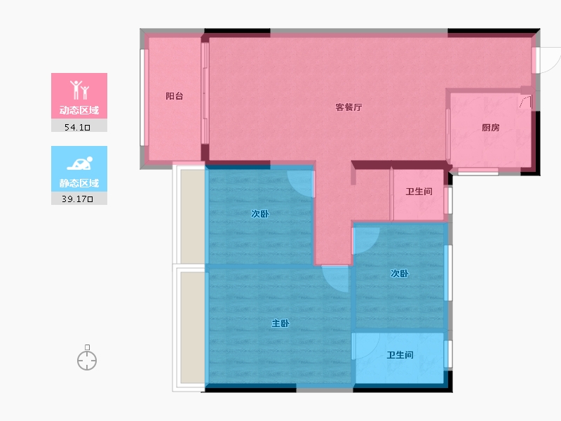 河南省-周口市-沈丘碧桂园-118.00-户型库-动静分区