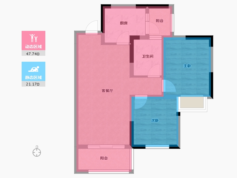 四川省-成都市-成都融创文旅城-60.62-户型库-动静分区