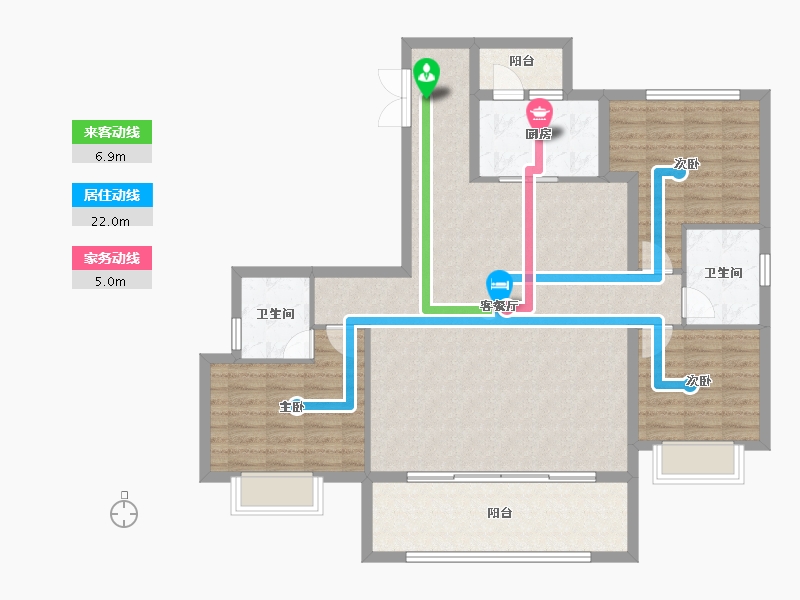 四川省-成都市-黄龙溪谷-115.20-户型库-动静线