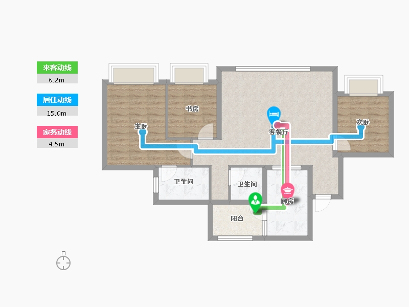 四川省-成都市-蜀道翰文府-82.30-户型库-动静线