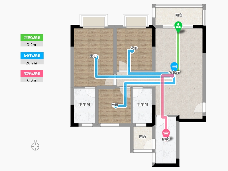 四川省-成都市-成都融创文旅城-81.70-户型库-动静线