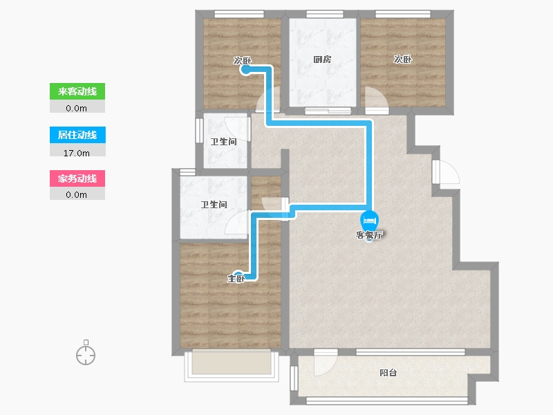 河北省-廊坊市-金融街·融府-94.80-户型库-动静线