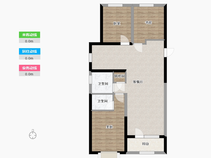 山西省-太原市-万科如园-90.00-户型库-动静线