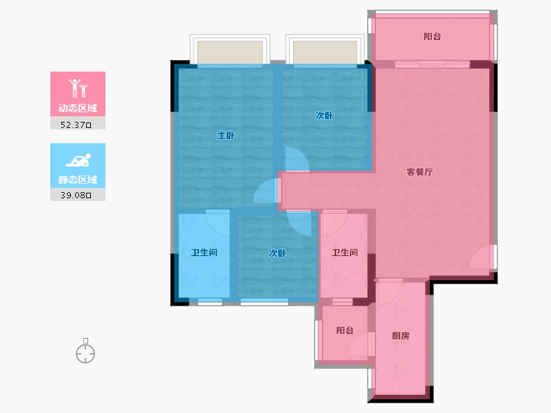 四川省-成都市-成都融创文旅城-81.09-户型库-动静分区