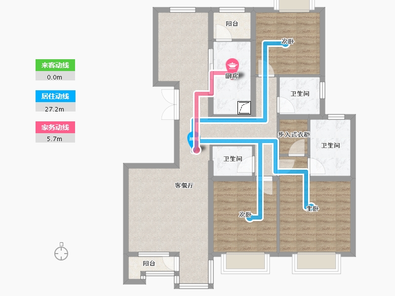 北京-北京市-月季园-130.00-户型库-动静线