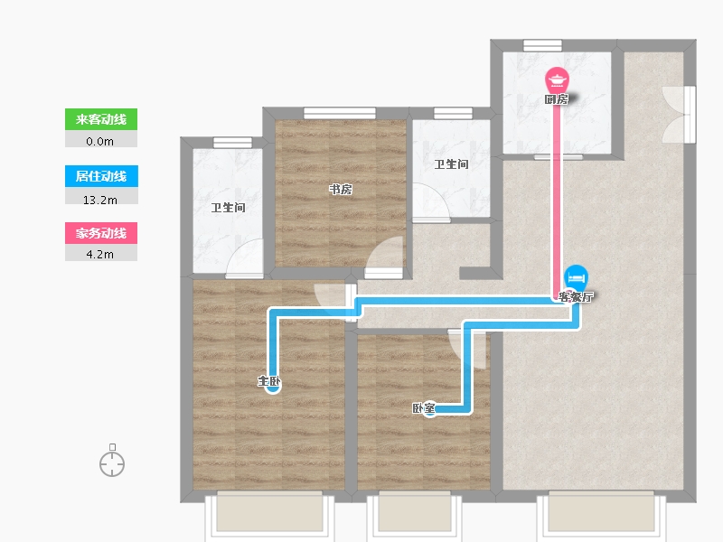 新疆维吾尔自治区-乌鲁木齐市-东方今典·御府-77.15-户型库-动静线