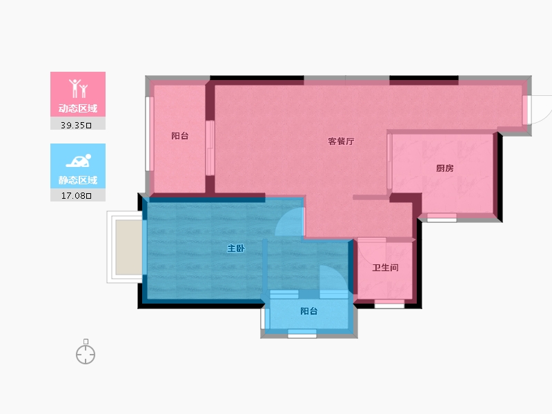 广东省-深圳市-时代花园-54.00-户型库-动静分区