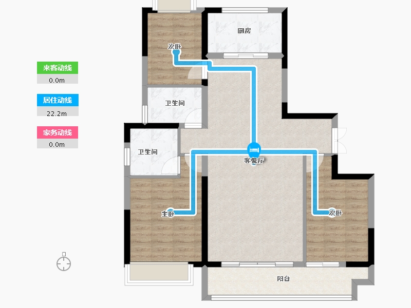 陕西省-榆林市-龙港世纪城-99.06-户型库-动静线