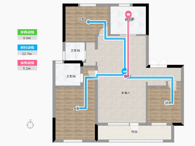 宁夏回族自治区-银川市-吉泰曦阅-105.79-户型库-动静线