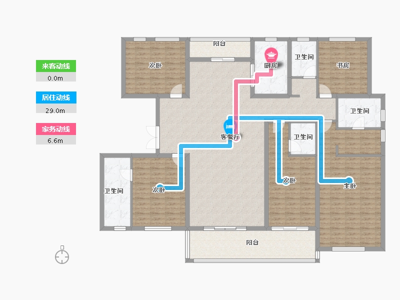 江苏省-镇江市-天怡·紫宸-192.00-户型库-动静线