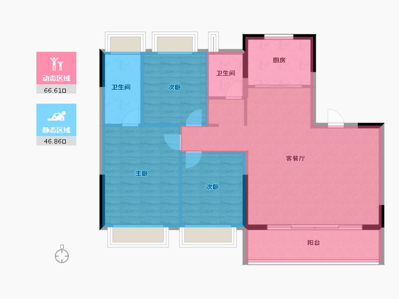 江苏省-镇江市-融创·京源里-103.85-户型库-动静分区