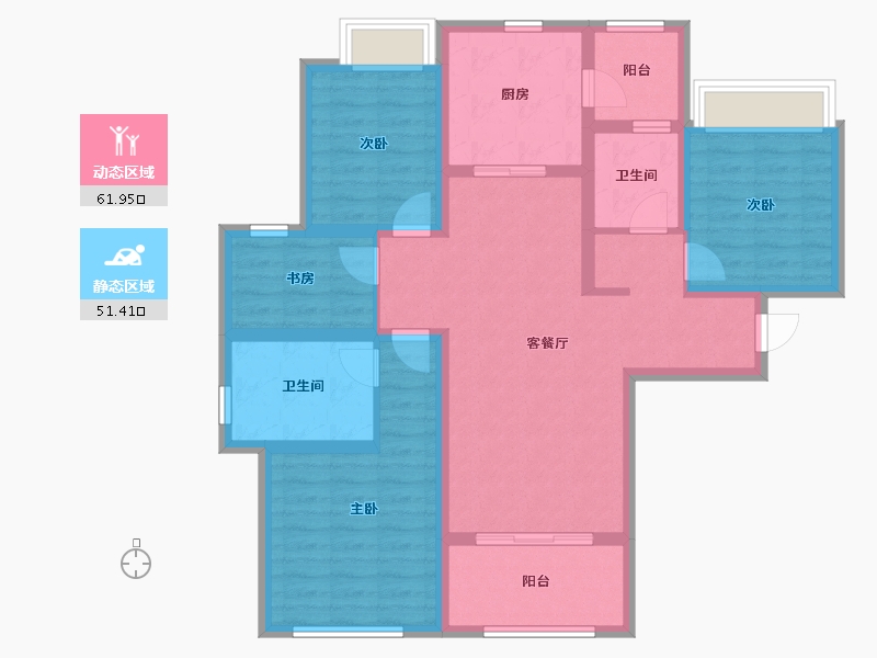 四川省-成都市-保利北新时区-100.01-户型库-动静分区