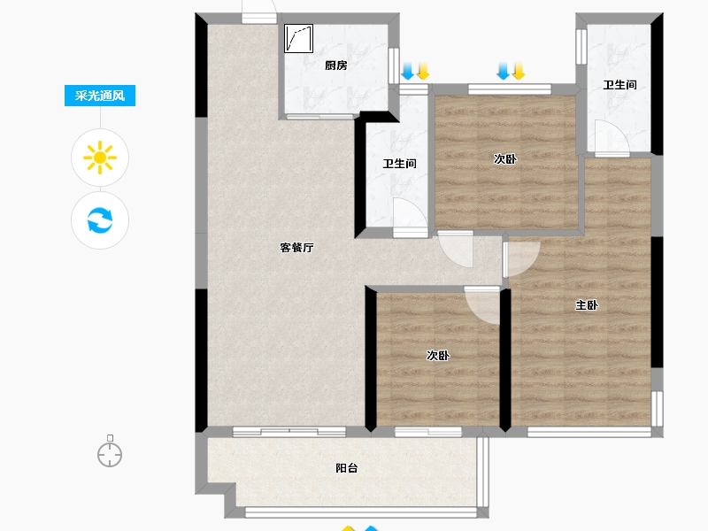 四川省-宜宾市-江山赋-100.00-户型库-采光通风