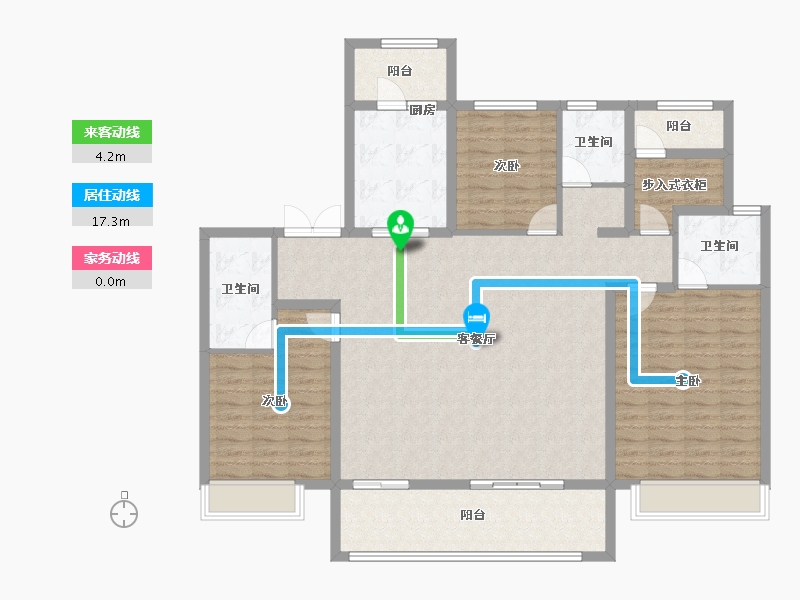 河南省-郑州市-保利文化广场-141.59-户型库-动静线