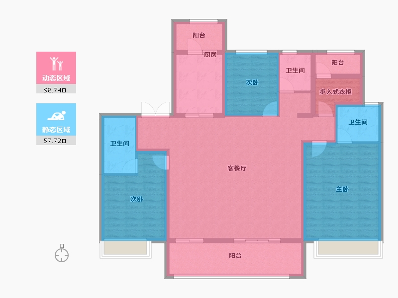 河南省-郑州市-保利文化广场-141.59-户型库-动静分区