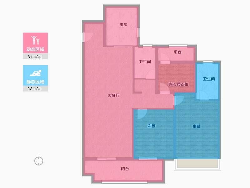 河南省-郑州市-保利文化广场-110.39-户型库-动静分区