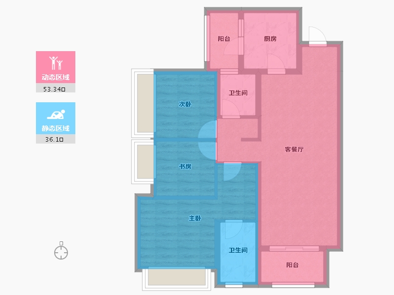 四川省-成都市-保利北新时区-79.11-户型库-动静分区