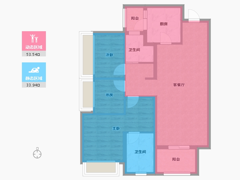 四川省-成都市-保利北新时区-77.60-户型库-动静分区