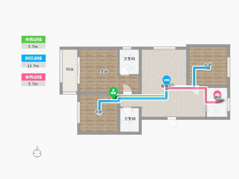 河北省-邢台市-三奕润城-91.96-户型库-动静线