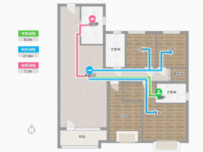 山东省-青岛市-华润城-120.00-户型库-动静线