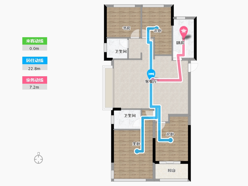 浙江省-杭州市-创富兰庭观澜苑-117.00-户型库-动静线