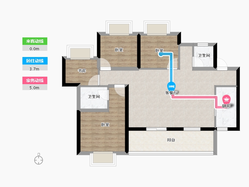 四川省-成都市-明信仕林悦府-90.00-户型库-动静线