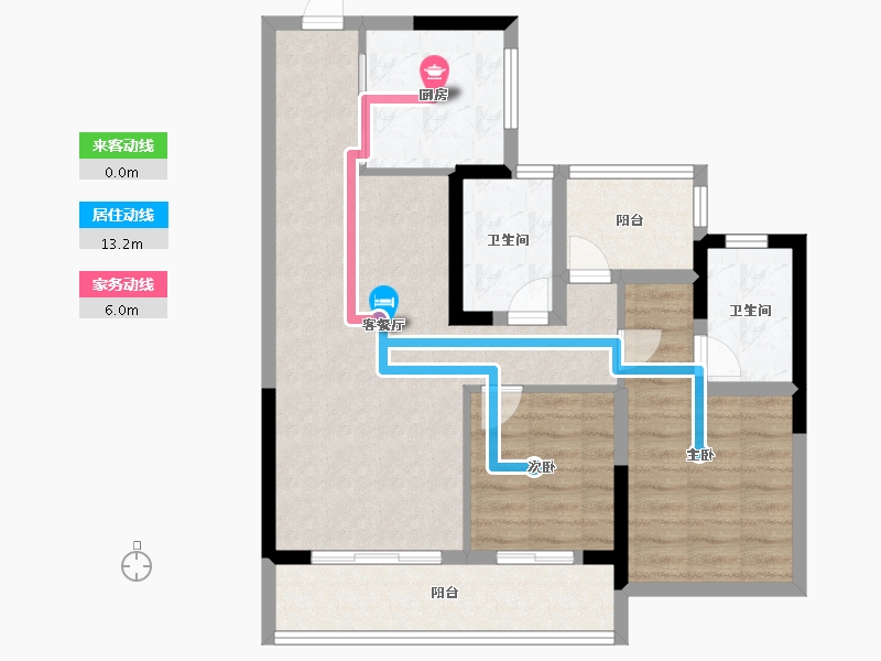 广东省-广州市-中海保利朗阅-78.40-户型库-动静线